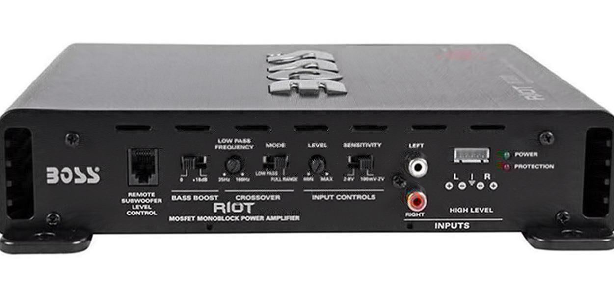 Boss Riot R1100M 1100 Watt Mono Car Audio Power Amplifier Amp + Sub ...