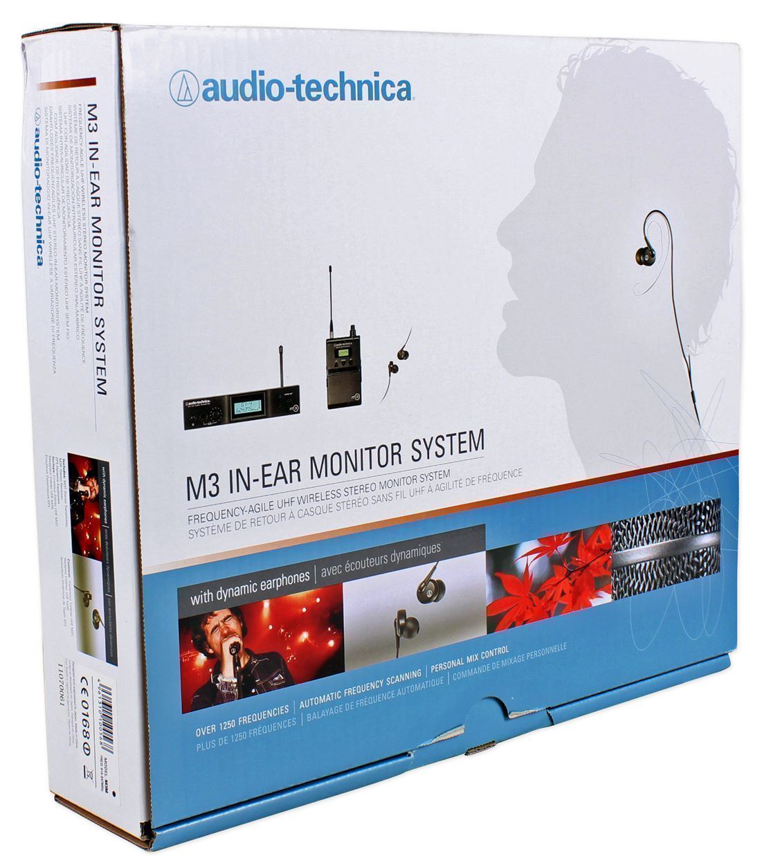 Audio Technica M3M Professional Wireless InEar UHF Monitor System w/ Headphone eBay