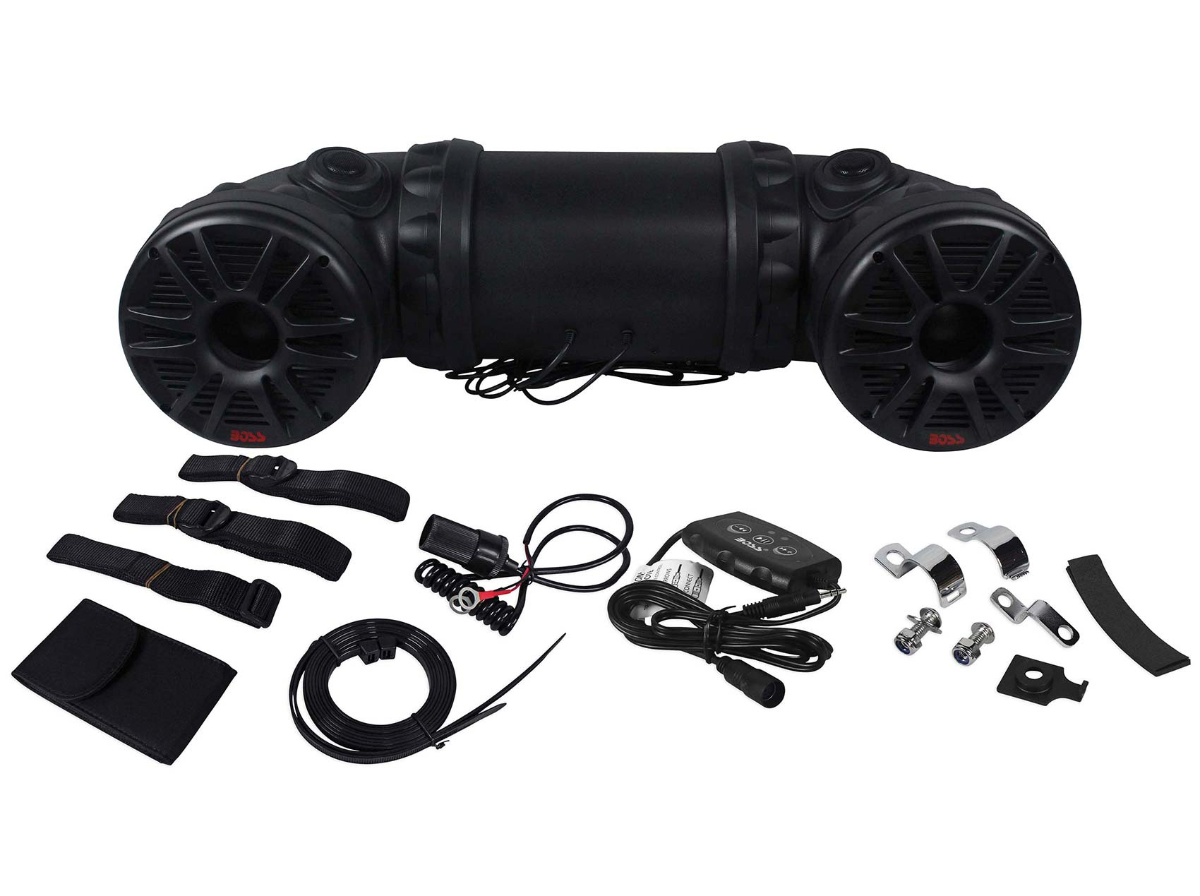 New Boss ATV85B Dual 8" 700w ATV/Marine Powered Speaker System w/ Bluetooth