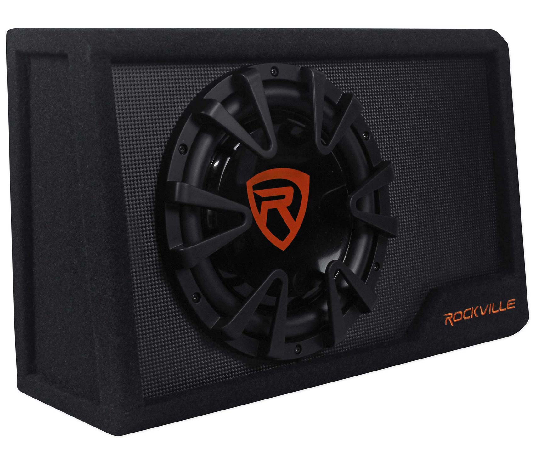 Rockville RWS10CA Slim 1000 Watt 10" Amplified Powered Car Subwoofer Enclosure 811080024585 eBay