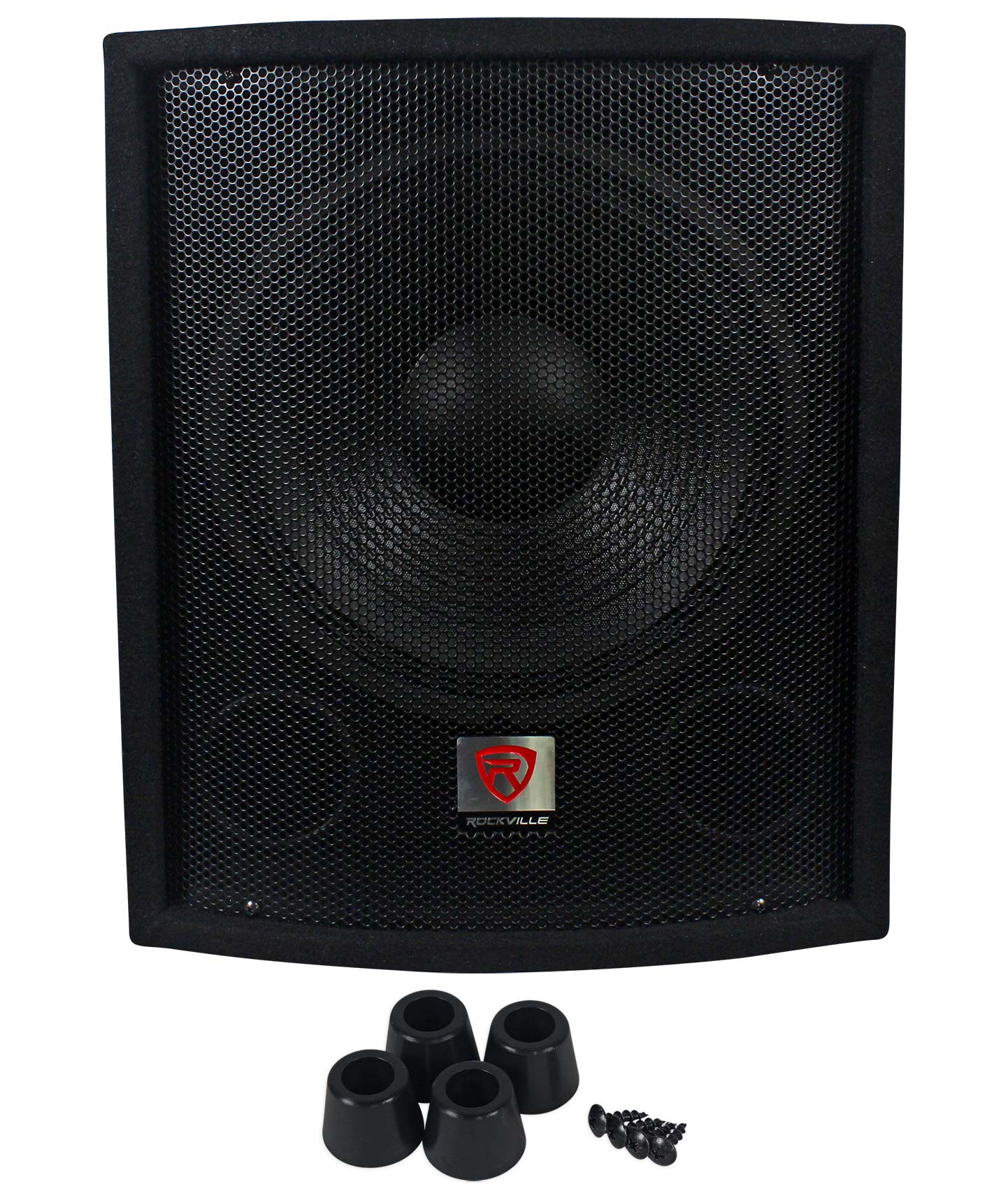 Rockville SBG1128 12" 600 Watt Passive Pro DJ Subwoofer, MDF