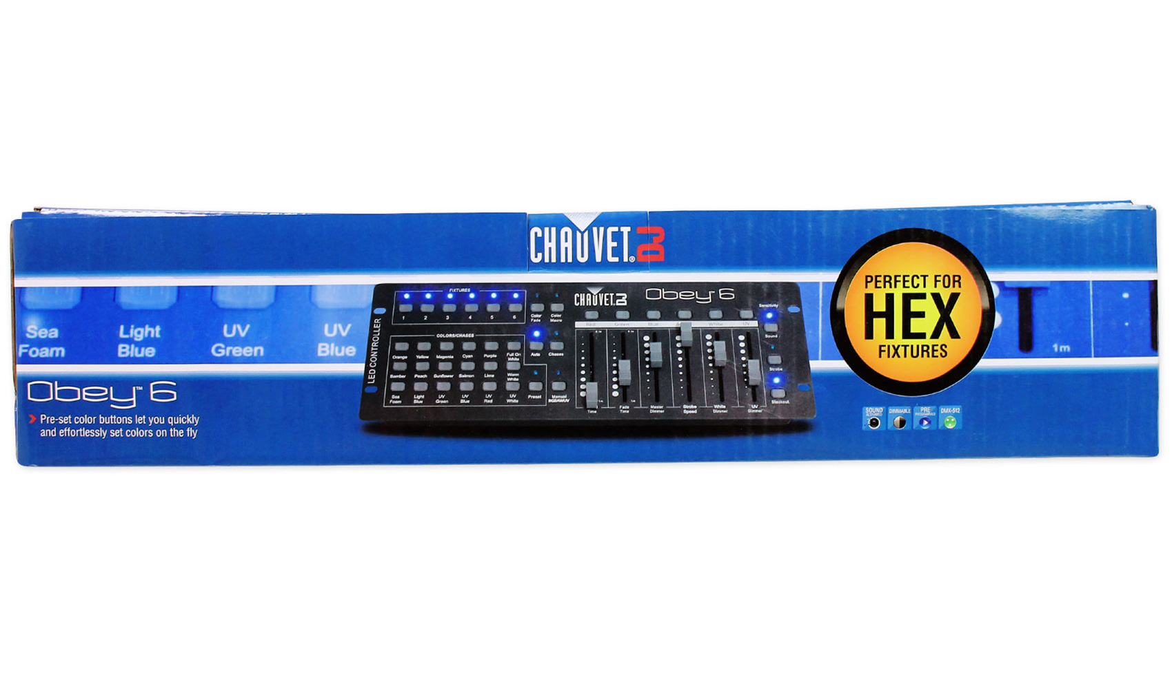 Chauvet DJ Obey 6 Compact Universal 6 Channel DMX DJ MIDI FX Controller