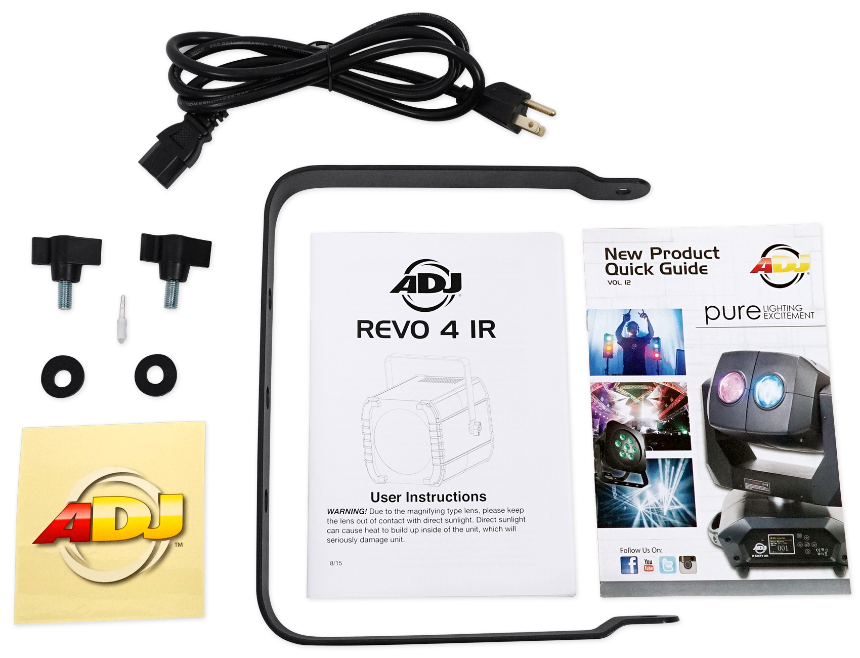 American DJ ADJ REVO 4 IR RGBW LED DMX DJ/Club Light Moonflower Effect