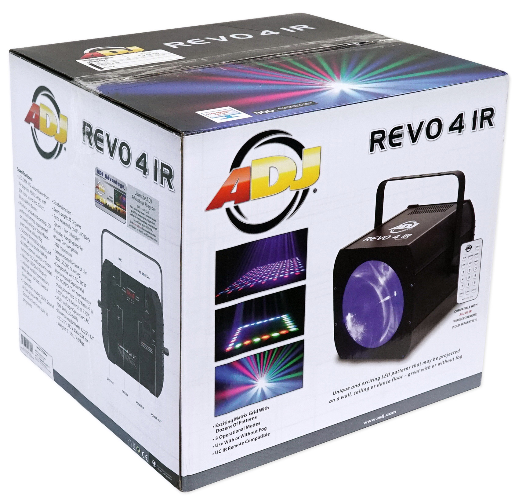 American DJ ADJ Revo 4 IR RGBW LED DMX DJ/Club Licht Moonflower Effekt