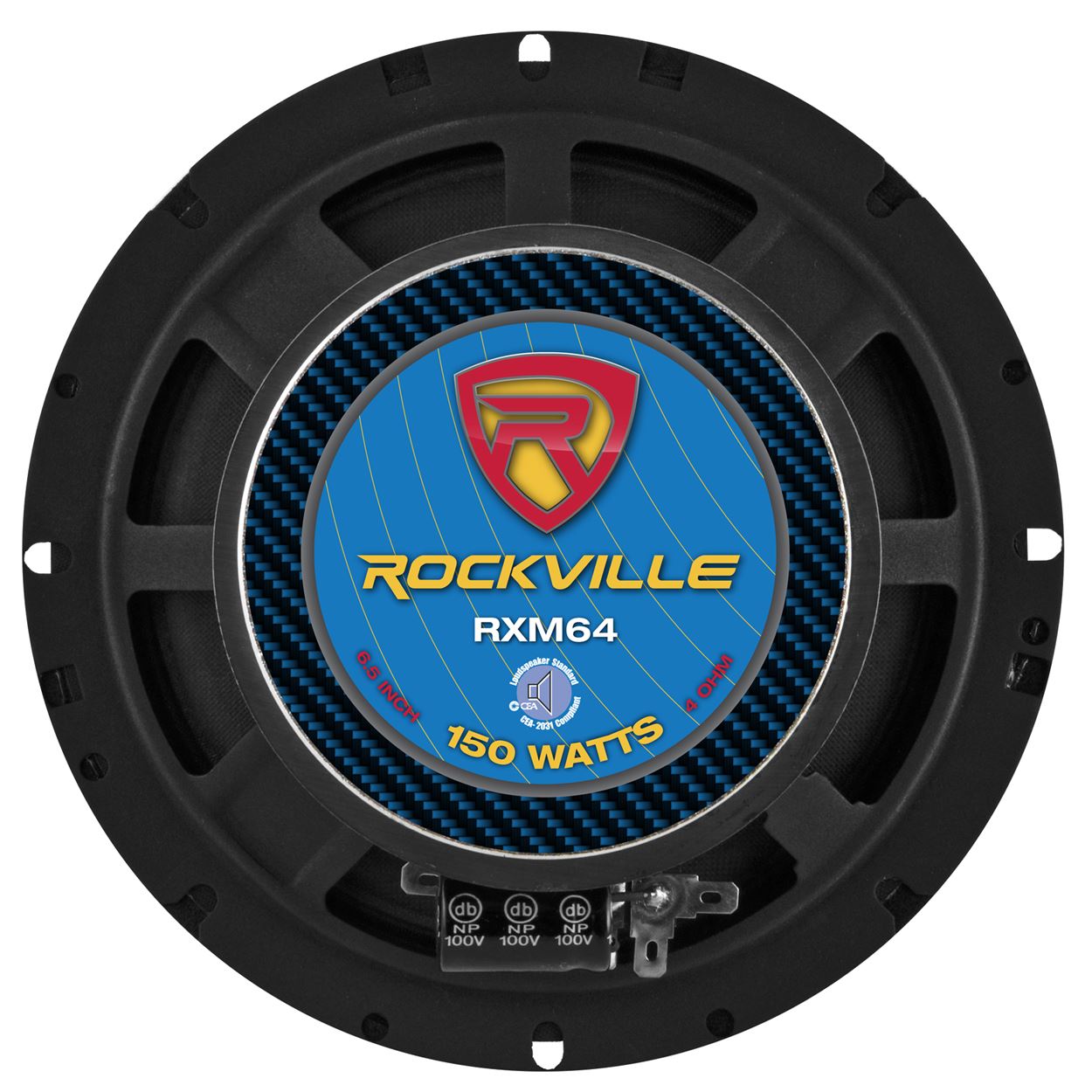 Rockville RXM64 6" 150w 4 Ohm MidBass Driver Car Audio Speaker eBay