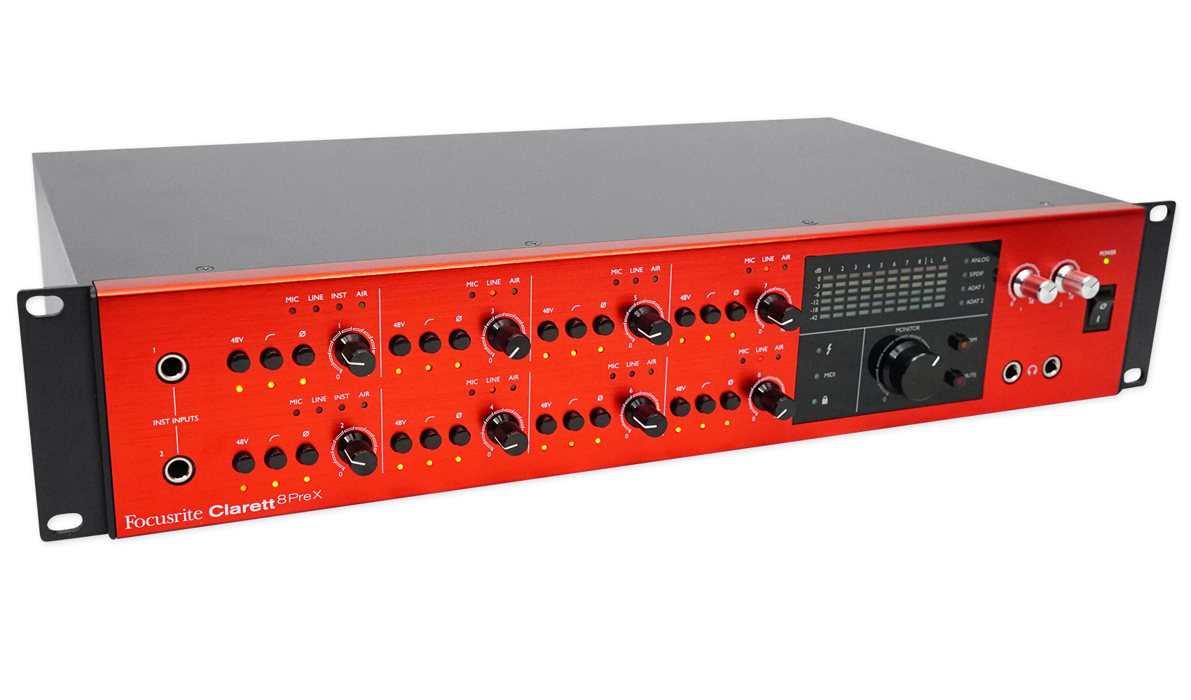 Focusrite CLARETT 8PREX 26In/28Out Thunderbolt Audio/Midi Interface+8