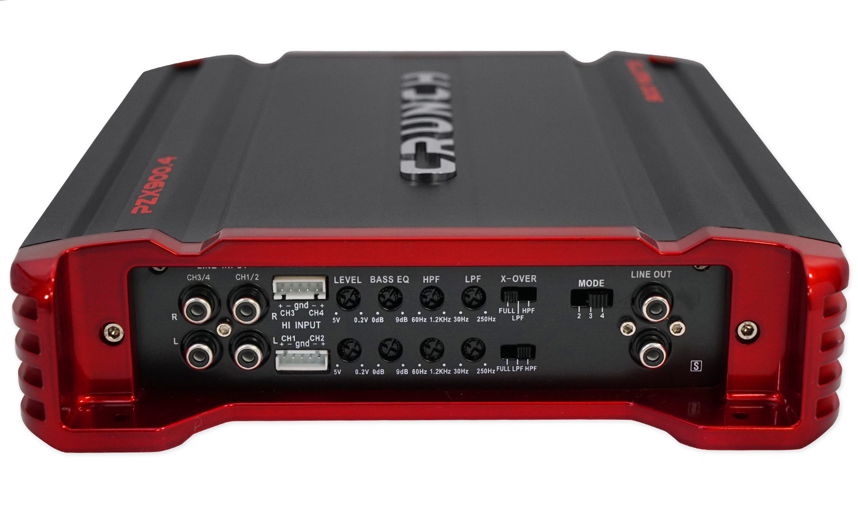 Crunch PZX900.4 900 Watt 4 Channel Great Sounding Car Audio Amplifier