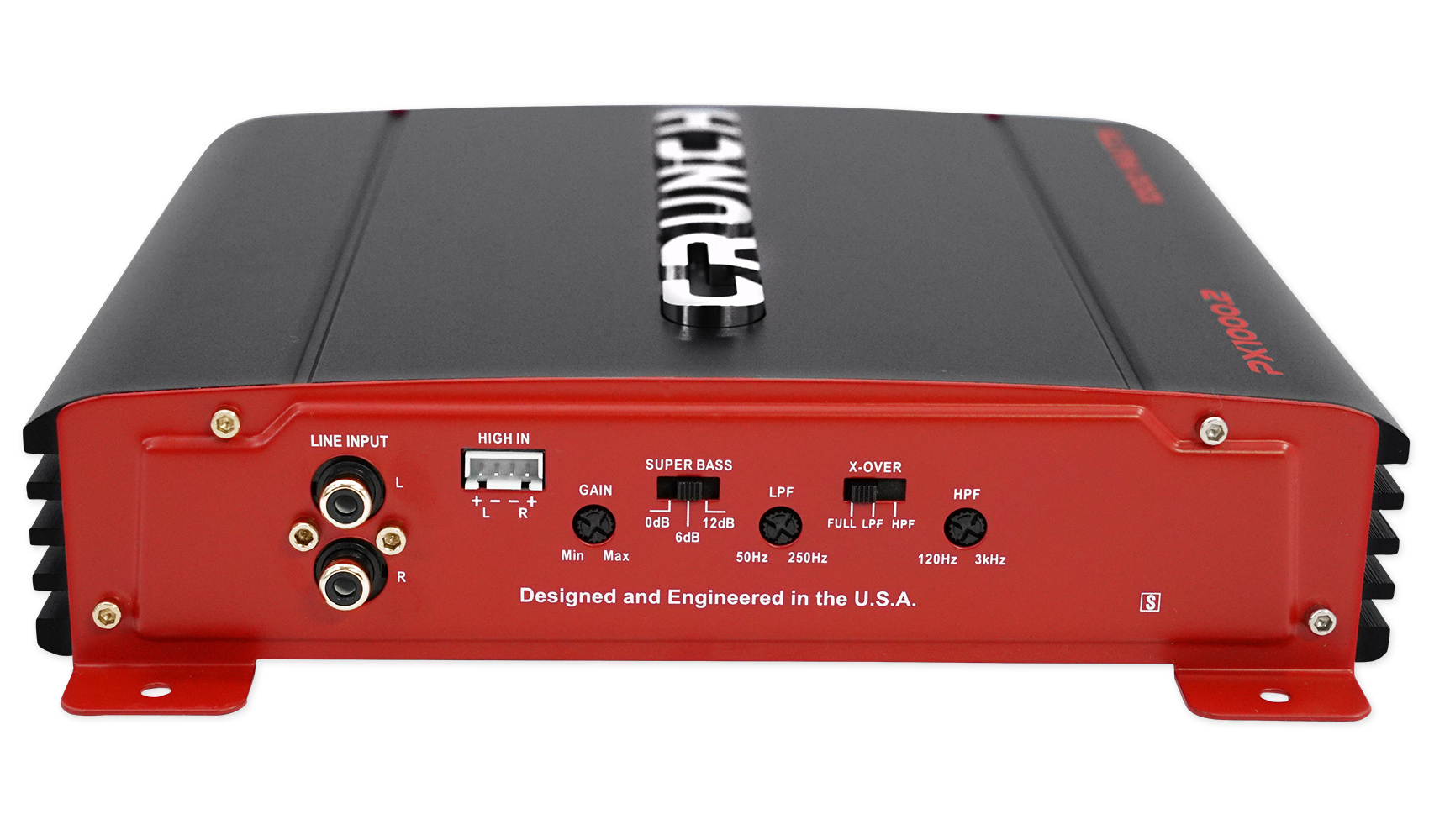 Crunch PX1000.2 1000 Watt 2 Channel Powerful Car Audio Amplifier Amp