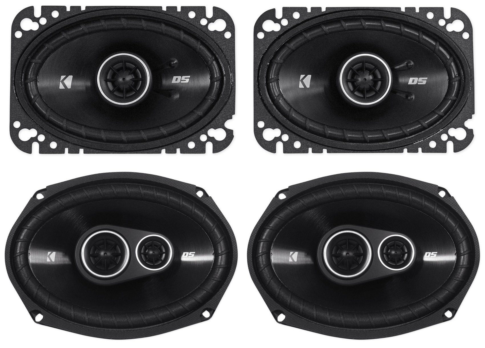 2) Kicker 43DSC4604 DSC460 4x6 Car Speakers+2) 43DSC69304 DSC6930 6x9