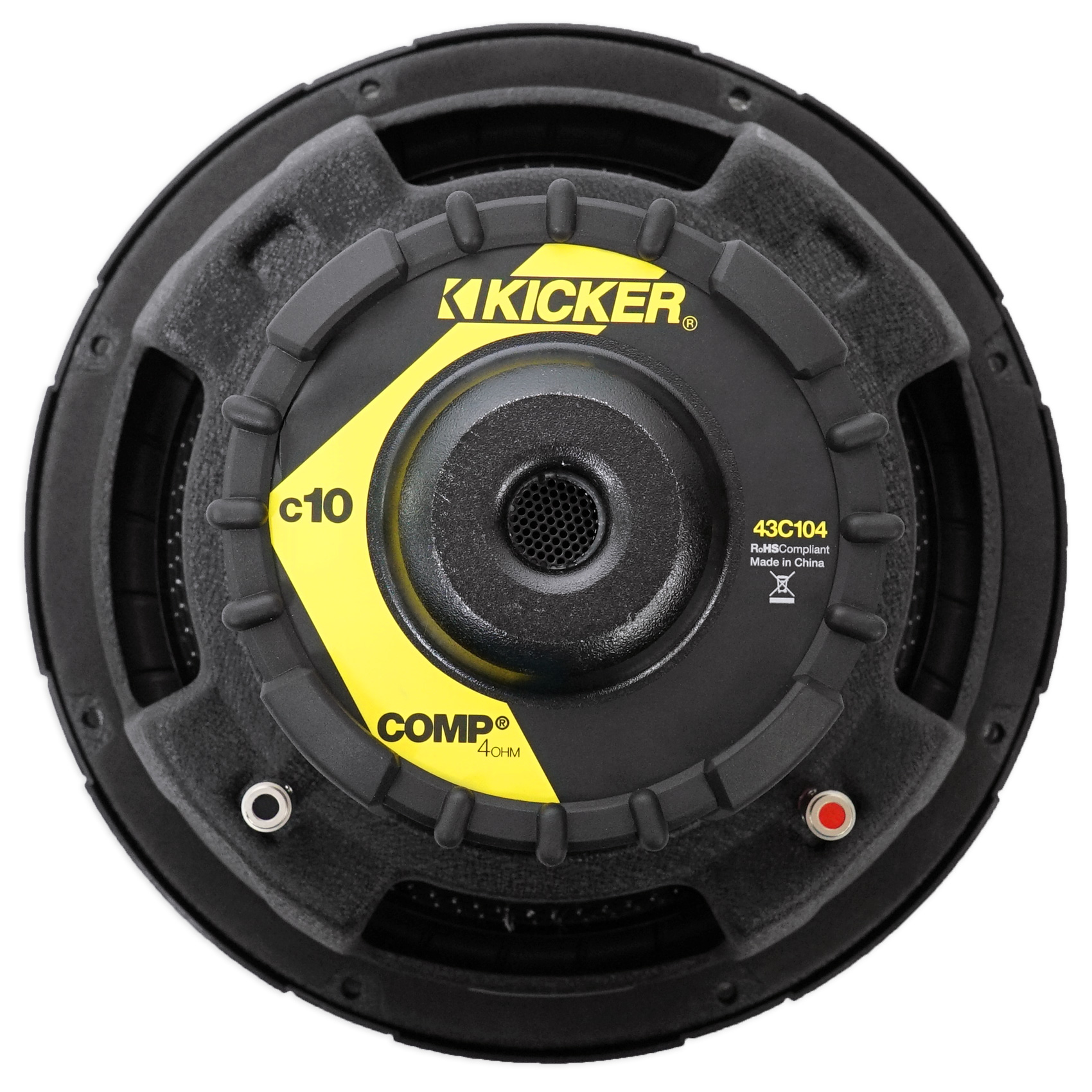 (2) KICKER 43C104 Comp 10" 600 Watt SVC 4ohm Car Audio Subwoofers Subs