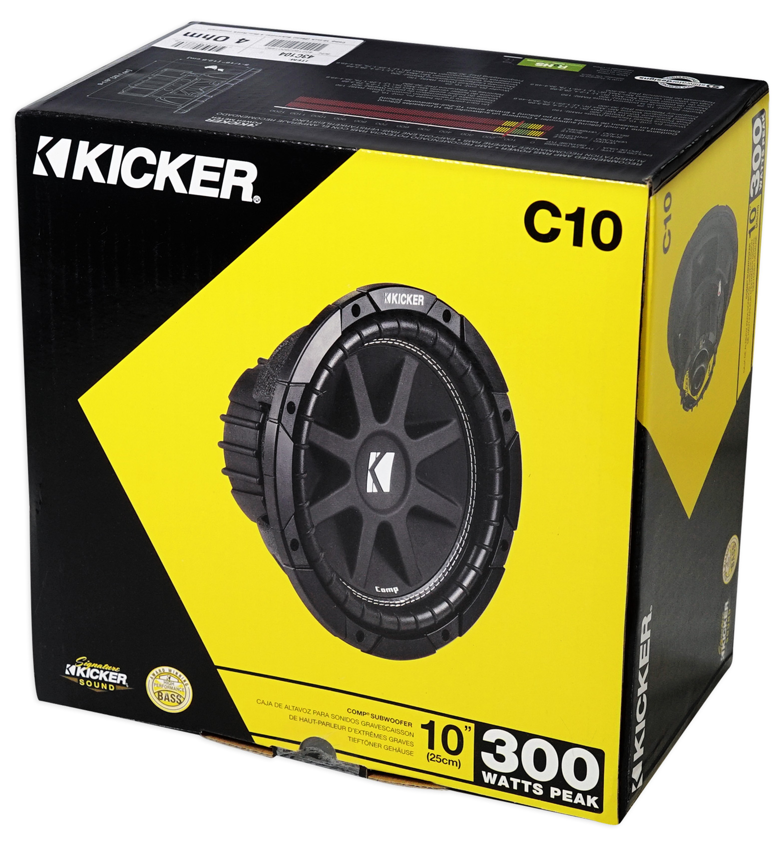(2) KICKER 43C104 Comp 10