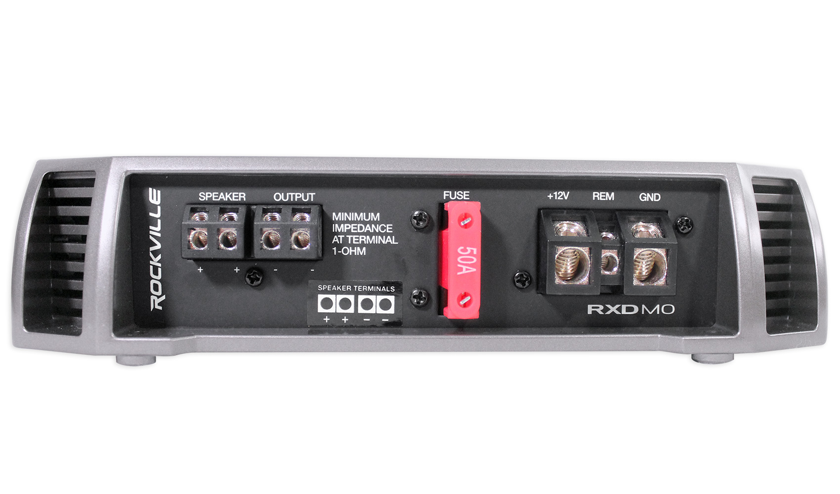 Rockville RXDM0 1200 Watt/600w RMS Mono Class D 1 Ohm Amplifier Car