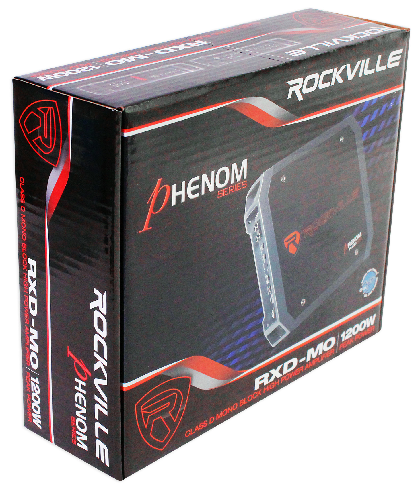 Rockville RXDM0 1200 Watt/600w RMS Mono Class D 1 Ohm Amplifier Car
