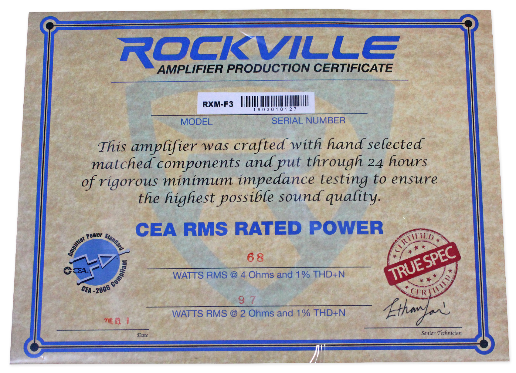 Rockville RXM-F3 1600 Watt Marine/Boat 4 Channel Amplifier Amp+PA