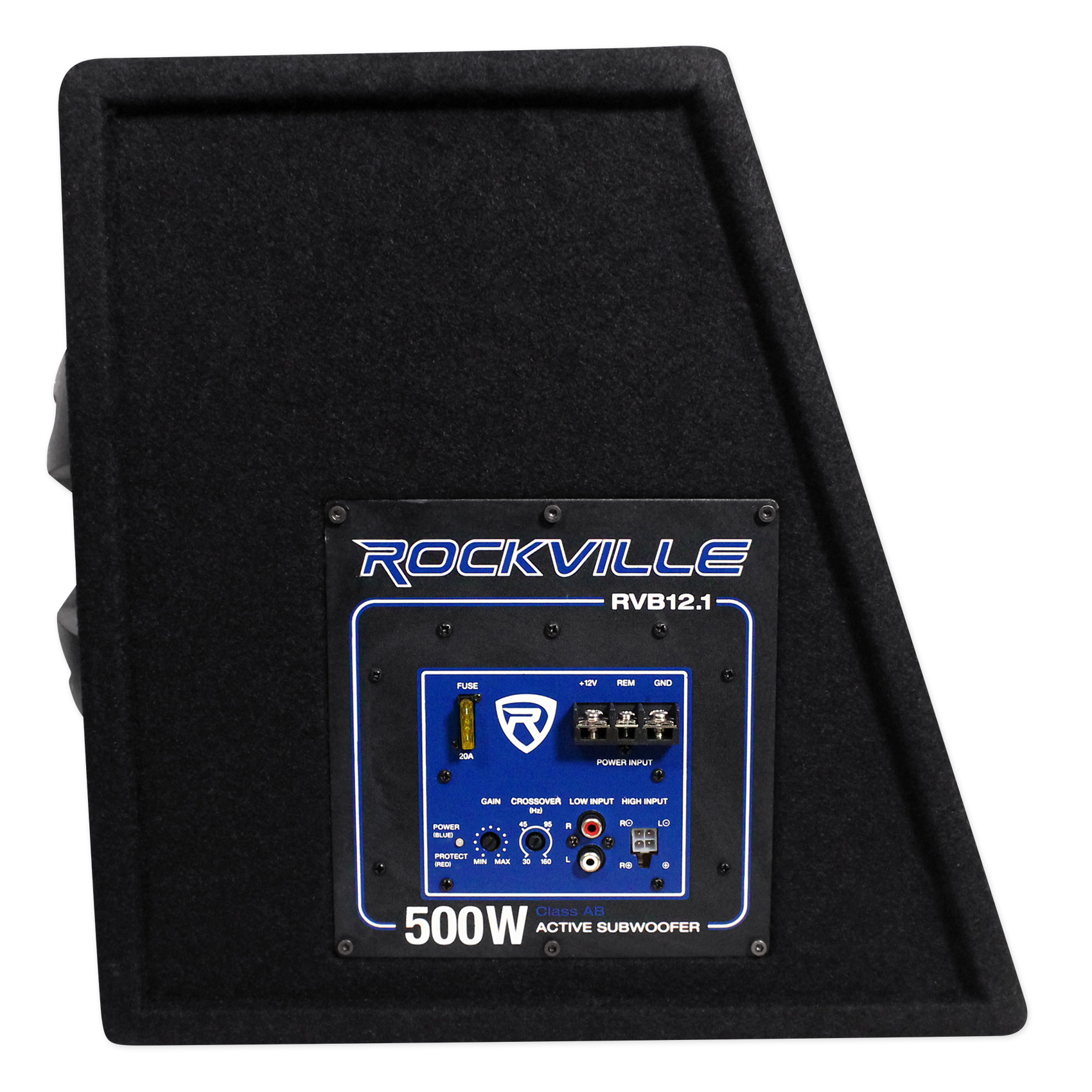 Rockville RVB12.1A 12” 500w Active Powered Car Subwoofer+Sub Enclosure+Amp Kit 613815947806 eBay