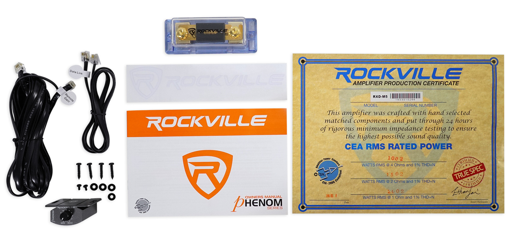 Rockville RXD-M5 Competition 8000 Watt/4000w RMS Mono 1 Ohm Amplifier