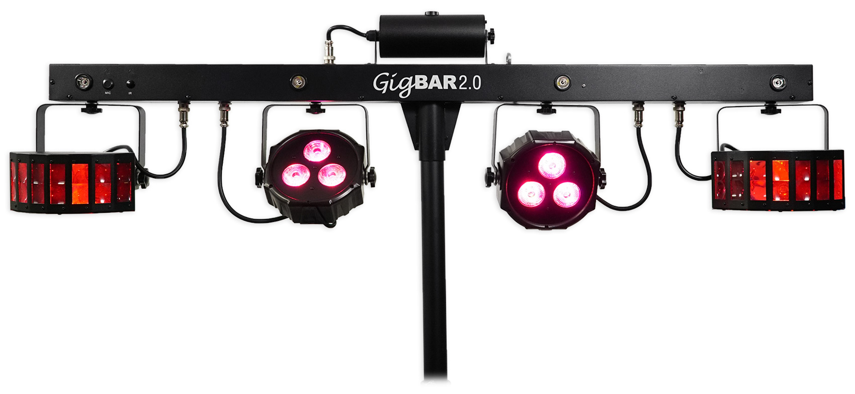 Chauvet GigBar 2.0 DMX LED 4-In-1 Light FX Bar w/Tripod+Footswitch