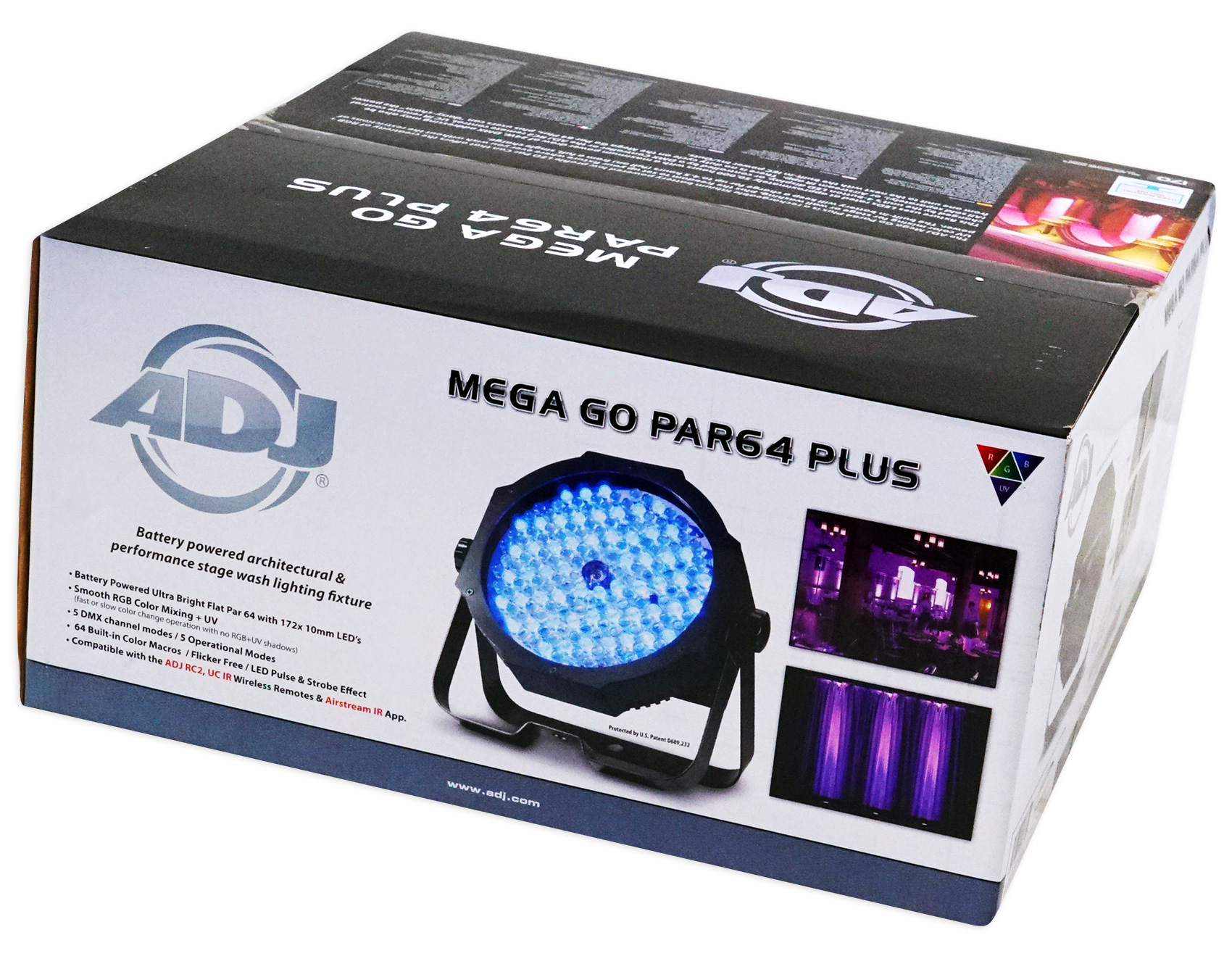 American DJ Mega Go Par64 Plus Battery Powered Par 64 RGB Wash Light