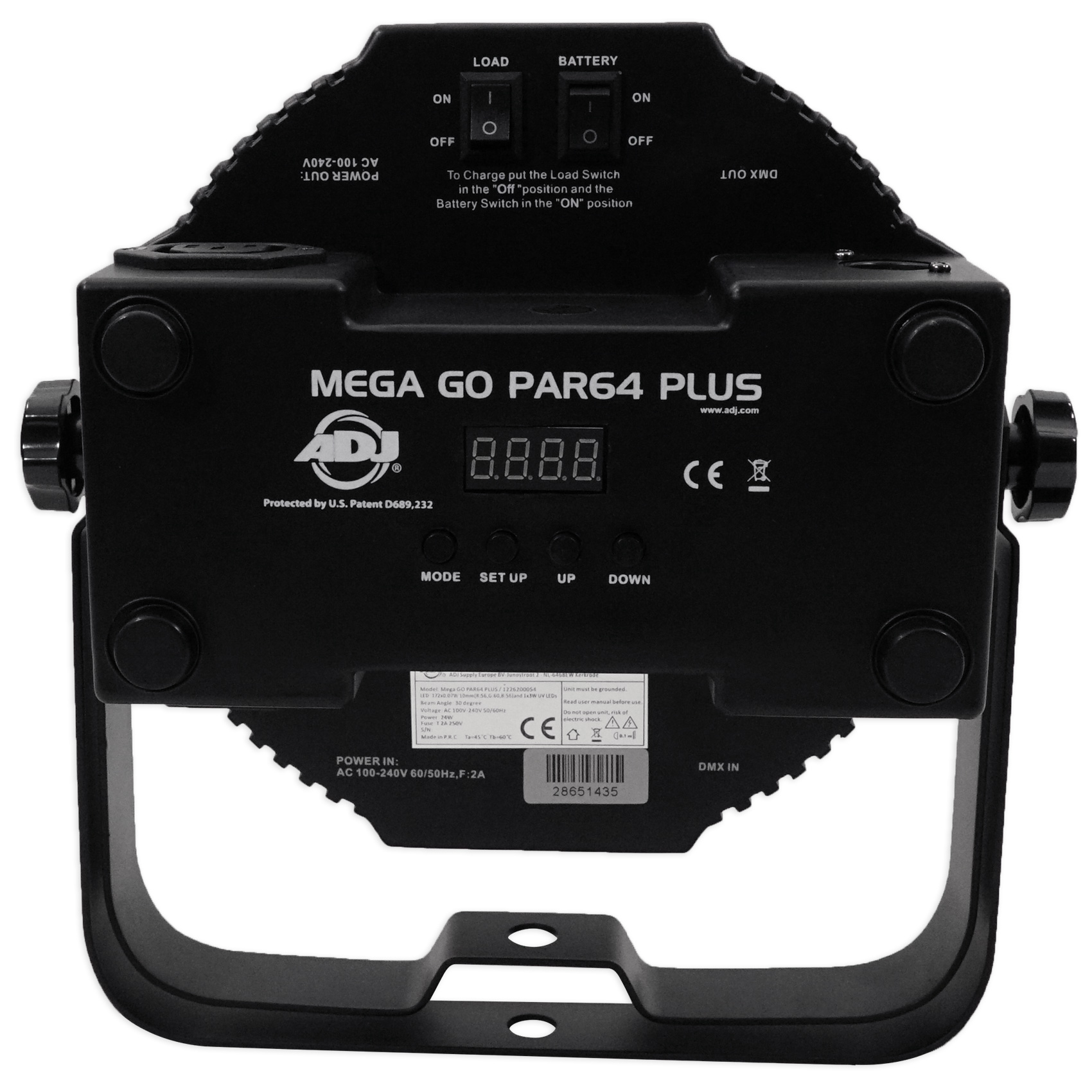 (2) American DJ Mega Go Par64 Plus Battery Powered Par 64 RGB Wash