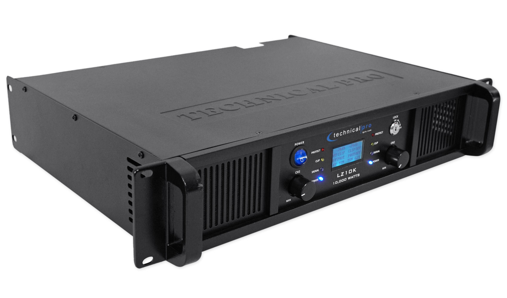 Technical Pro LZ10K Professional 10,000W 2Ch Amplifier w/ LCD Display