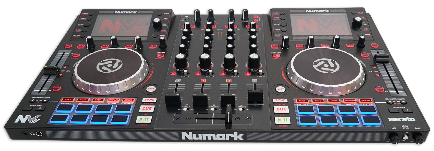 NUMARK nvii Intelligent Double Affichage Serato DJ controller 4 canaux