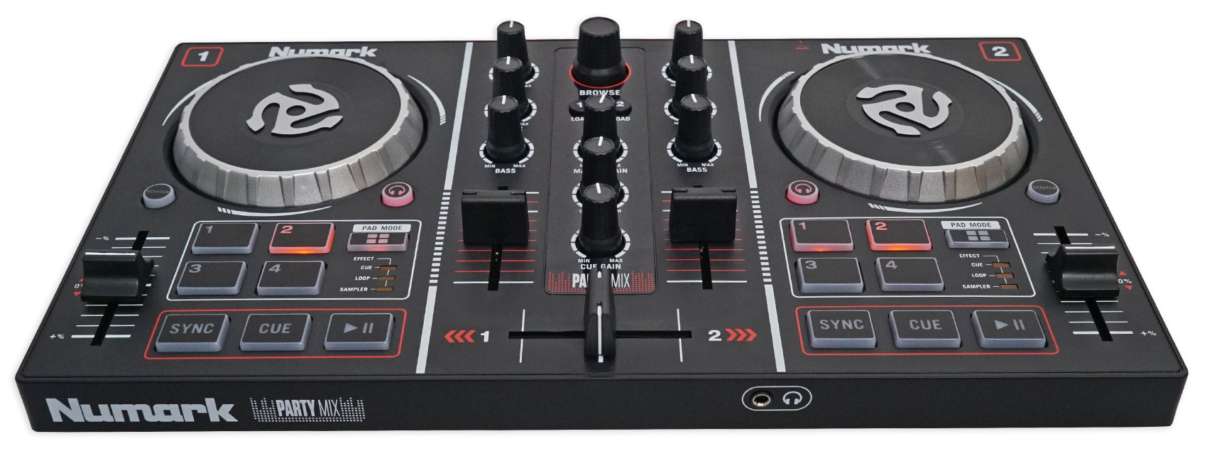 Numark Party Mix Virtual DJ Controller w/ Built In Light Show+Sound