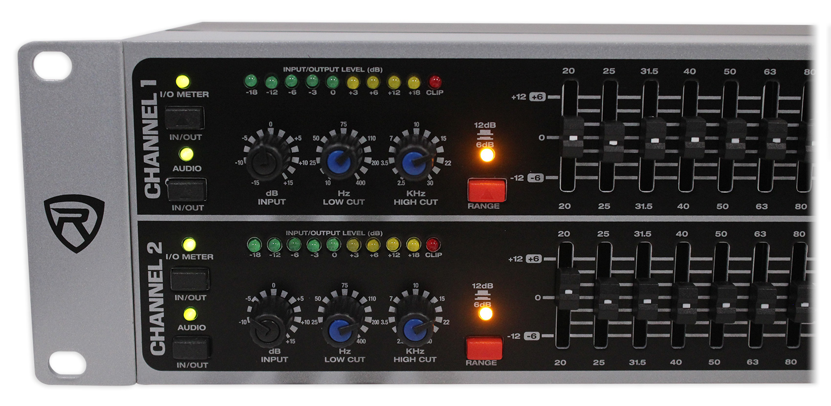 Rockville REQ231 Dual 31 Band 1/3 Octave Graphic Equalizer With SubOutput! eBay