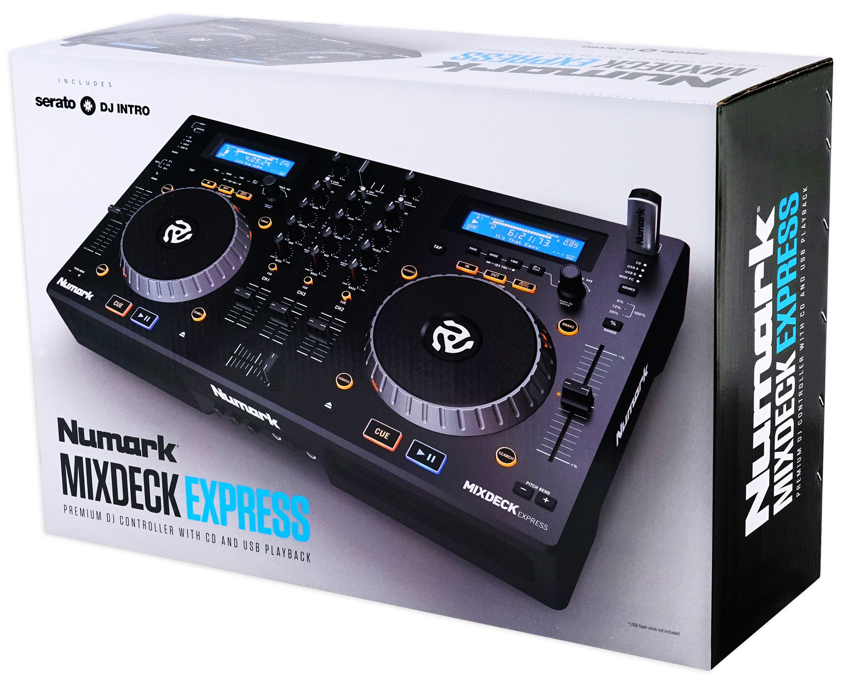 Numark Mixdeck Express DJ Mixer/Controller, Dual CD+USB Playback