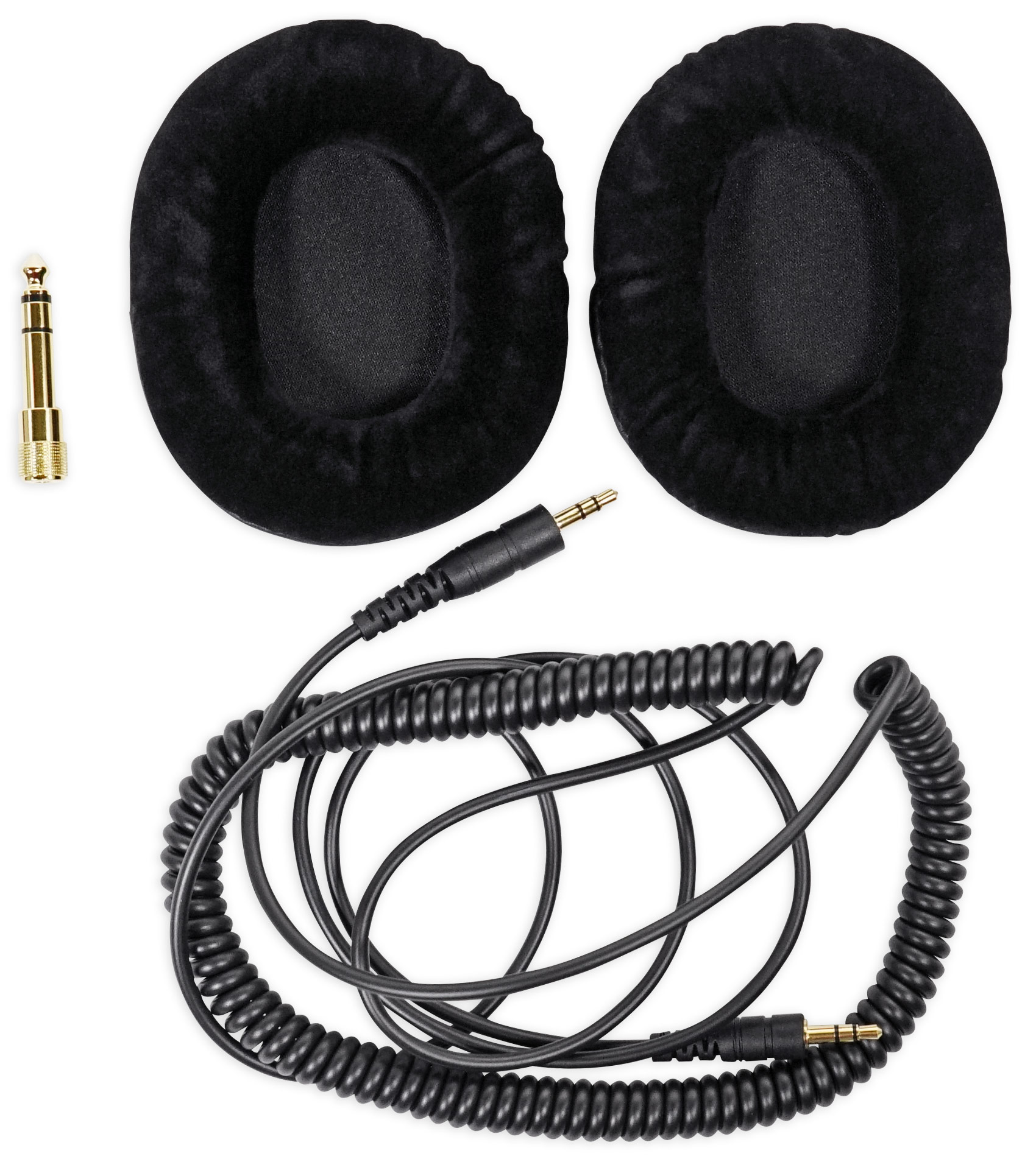 Rockville PROM50 Studio Headphones w/ Detachable Coil Cable, Case