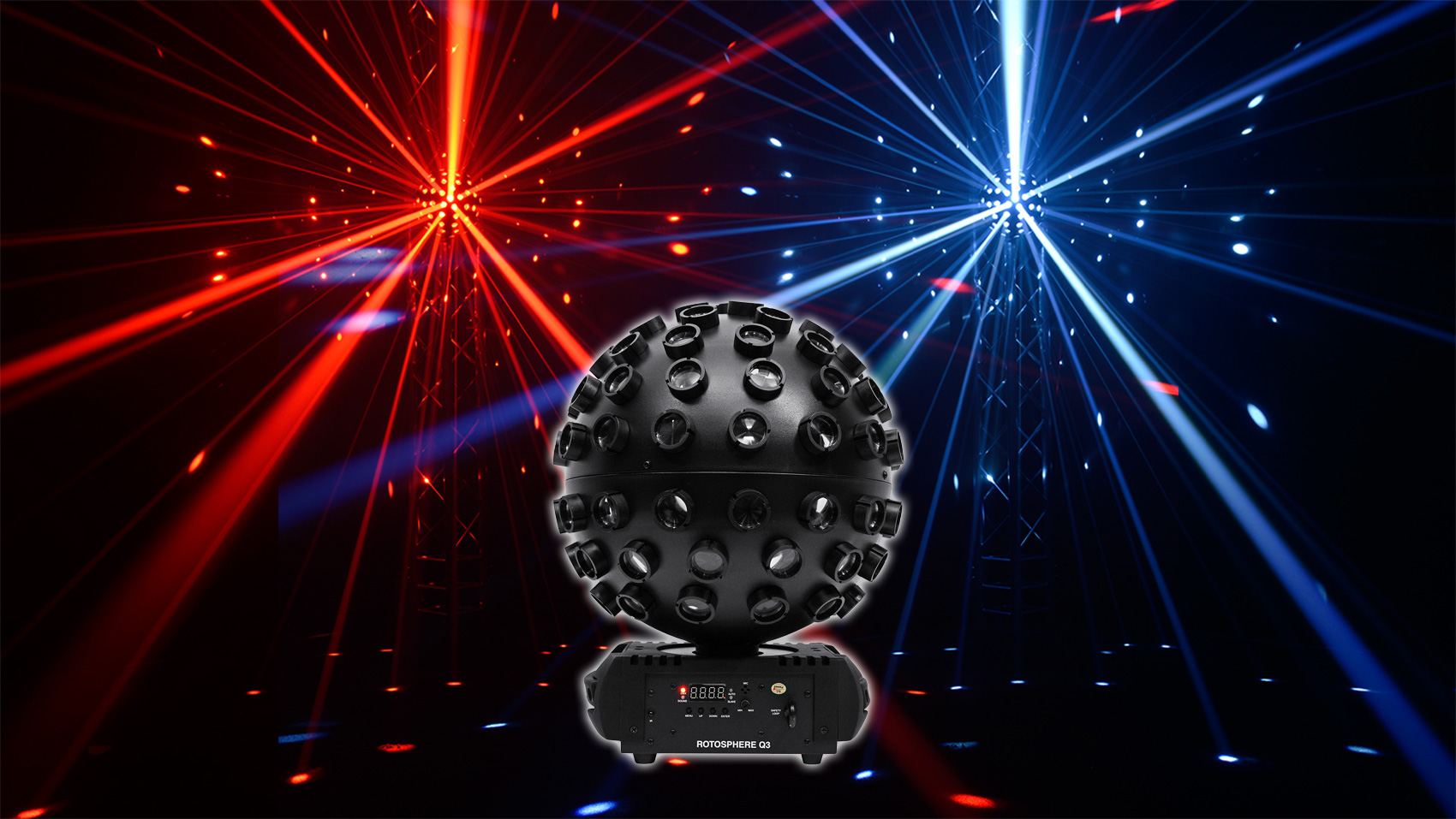 Chauvet DJ Rotosphere Q3 Mirror Ball Dance Floor Effect Light w/Quad