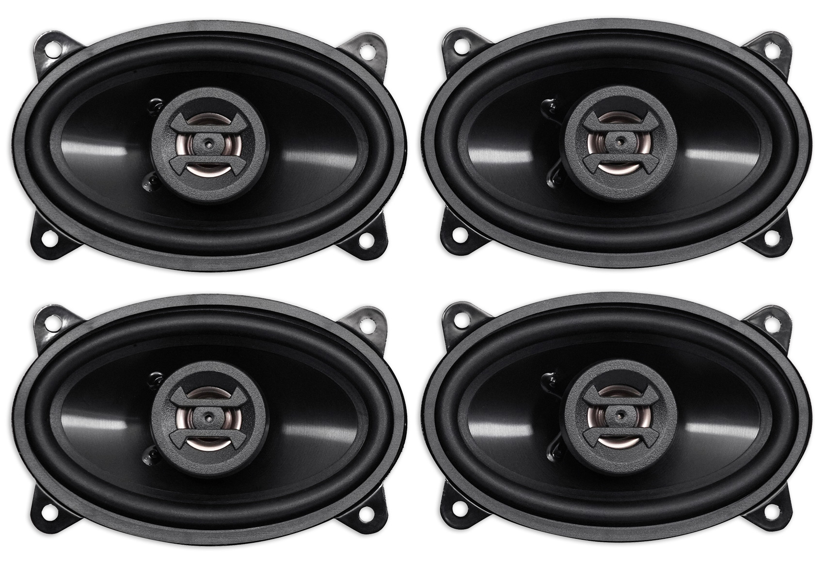 (4) Hifonics ZS46CX 4x6" 800 Watt Coaxial Car Audio Speakers