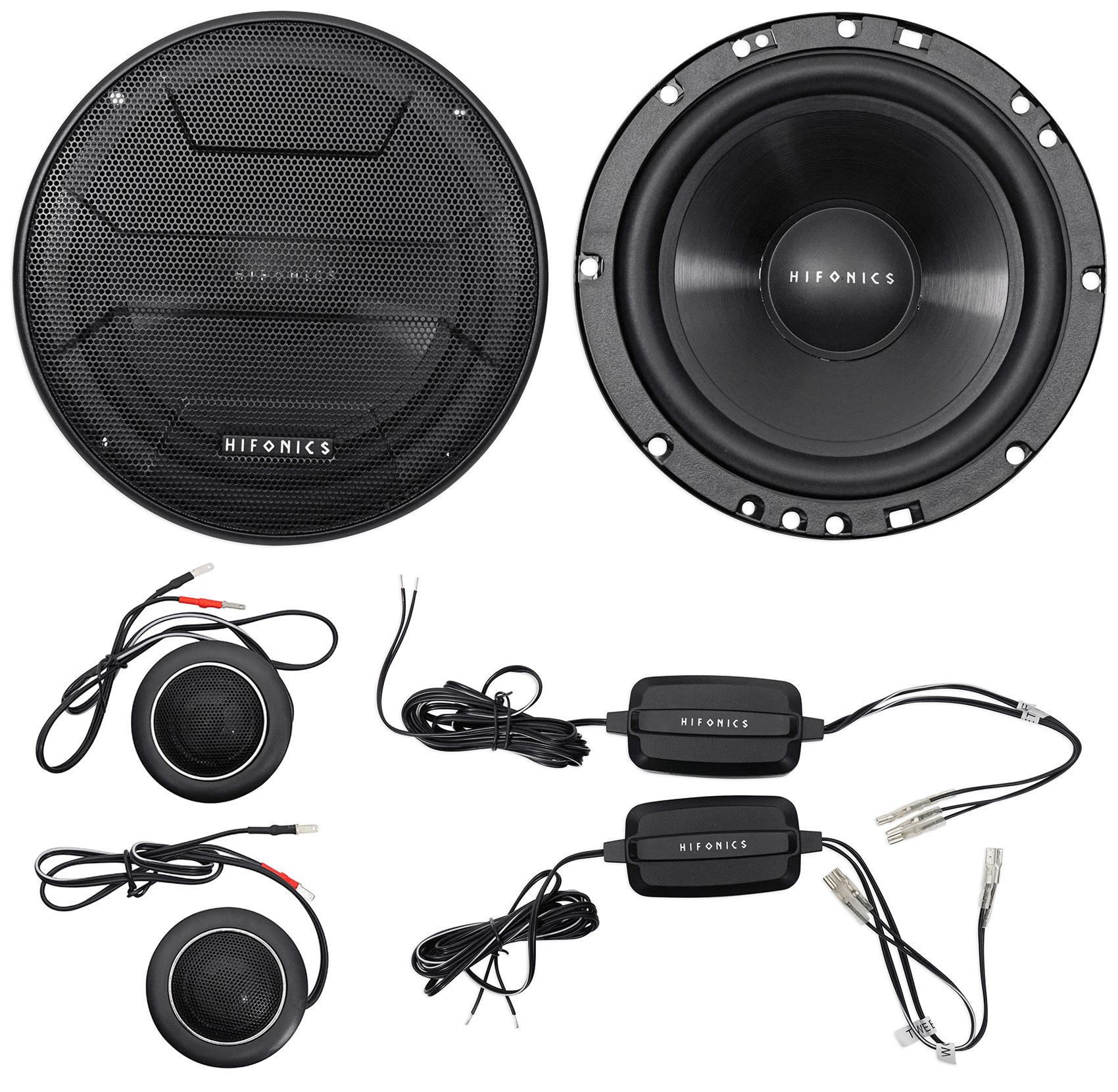 2-Pairs Hifonics ZS65C 6.5" 400 Watt Component Car Audio Speakers