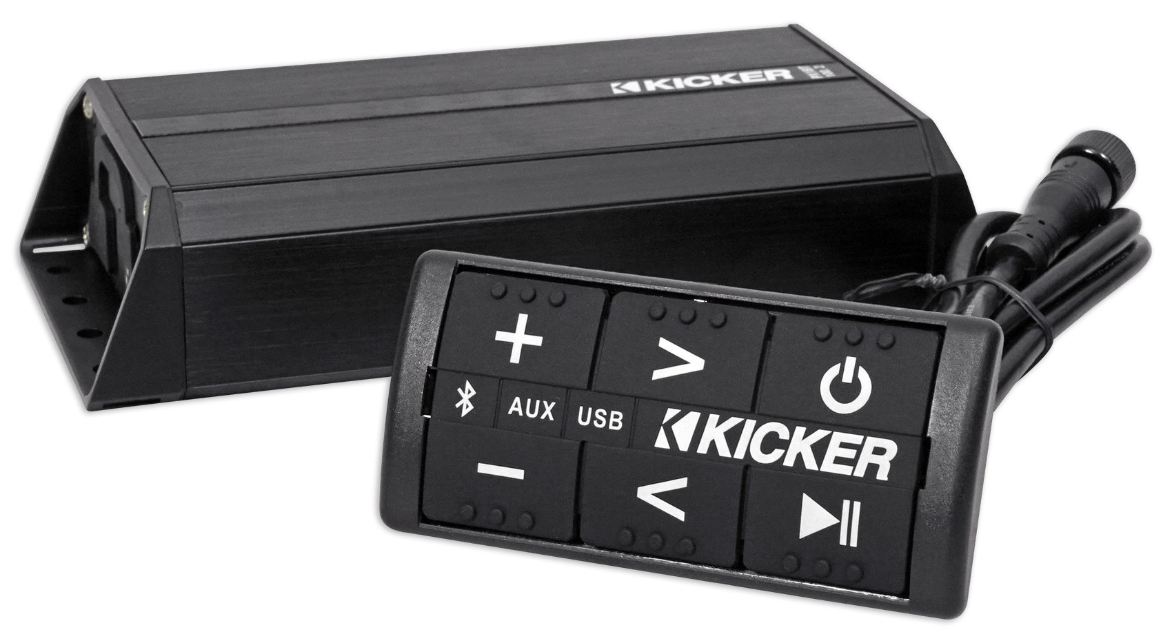 KICKER 42PXIBT1002 200 Watt 2Channel Bluetooth Amplifier+Controller RZR/ATV/UTV eBay