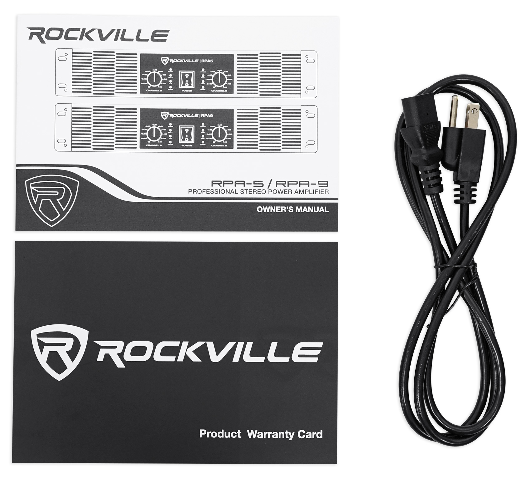 Rockville RPA9 3000 Watt Peak / 1500w RMS 2 Channel Power Amplifier Pro