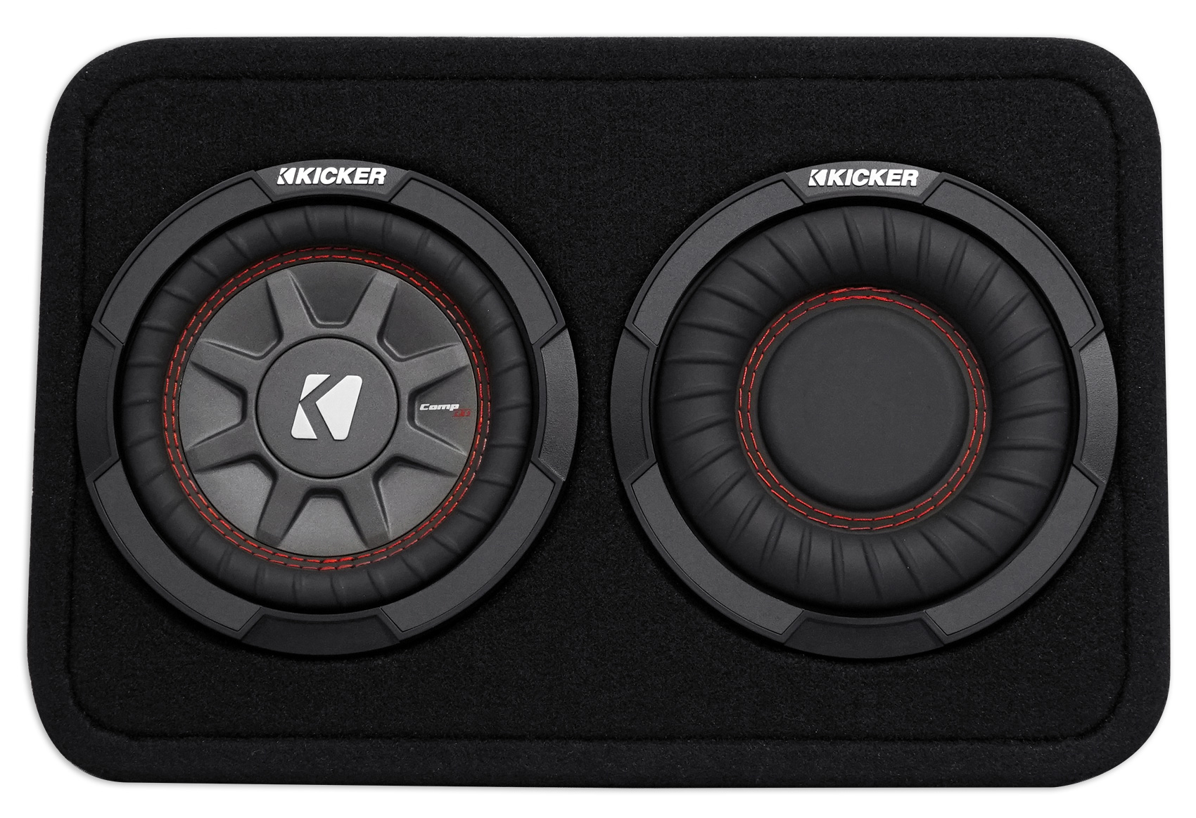 Kicker 43TCWRT672 CompRT 6.75" 300 Watt Shallow Subwoofer+Slim Sub Box Enclosure eBay