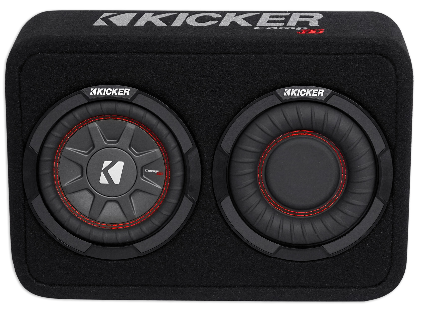 Kicker 43TCWRT672 CompRT 6.75" 300 Watt Shallow Subwoofer+Slim Sub Box Enclosure eBay