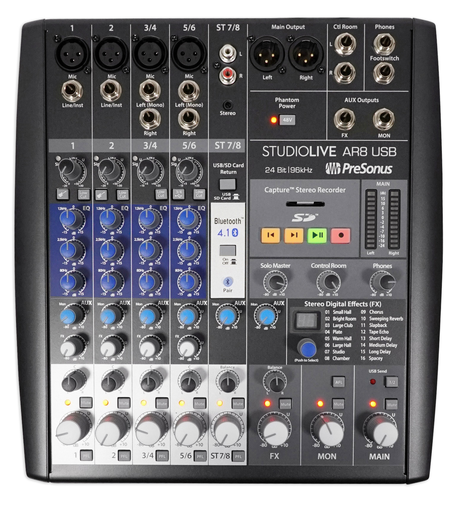 PRESONUS StudioLive AR8 8Channel USB Hybrid Live Sound/Studio