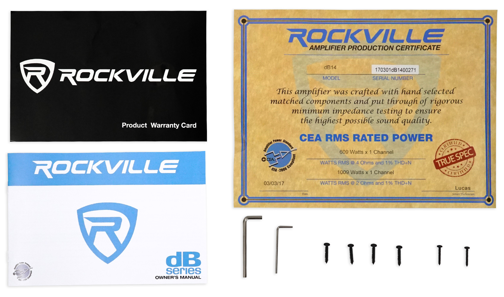 Rockville dB14 4000 Watt/1000w RMS Mono Class D 2 Ohm Amplifier Car