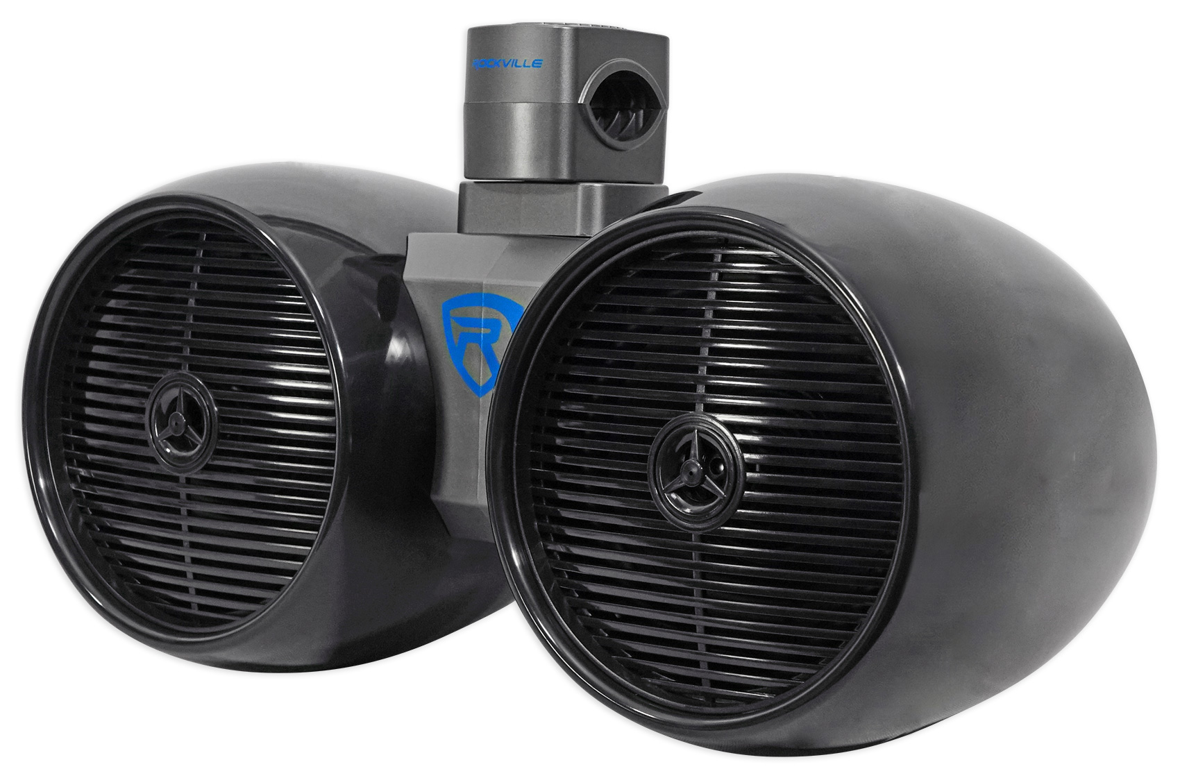Rockville DWB80B Dual 8" Black 800 Watt Marine Wakeboard Tower Speaker