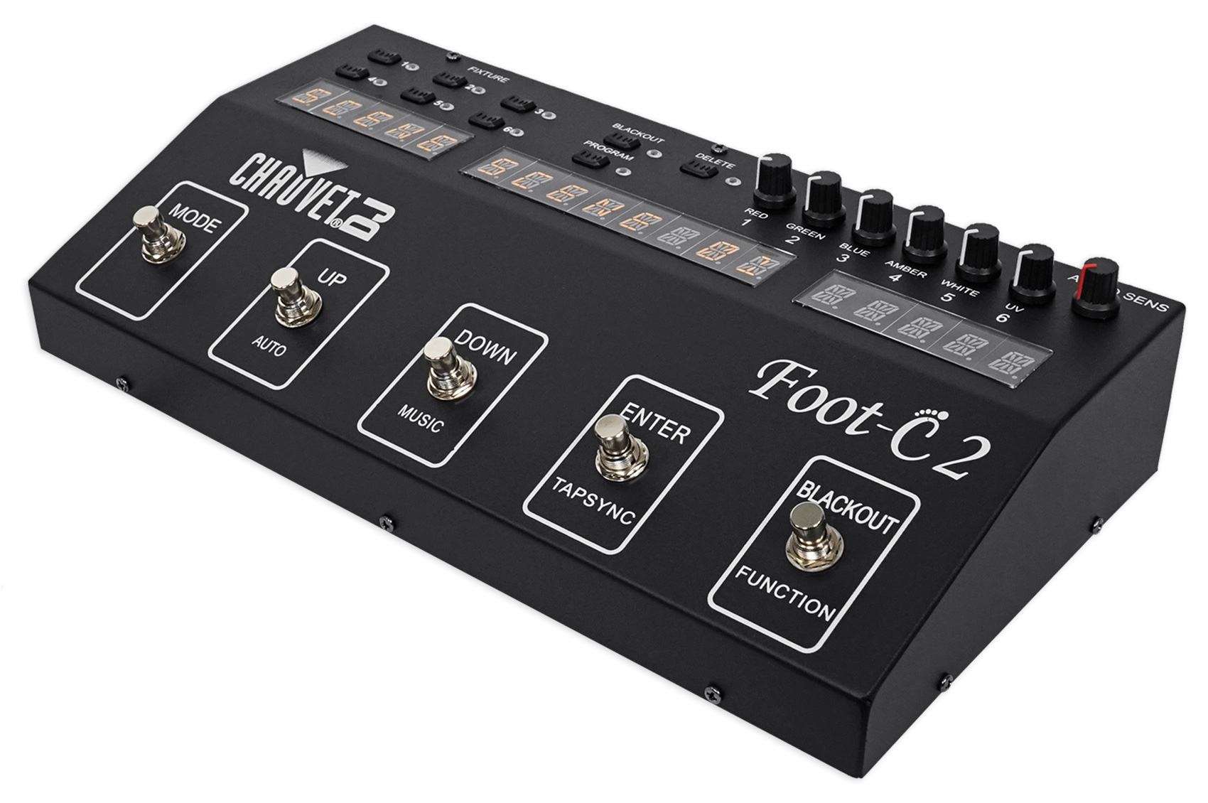 Chauvet DJ Foot C2 36Channel DMX Foot Controller w/MIDI Input+LCD