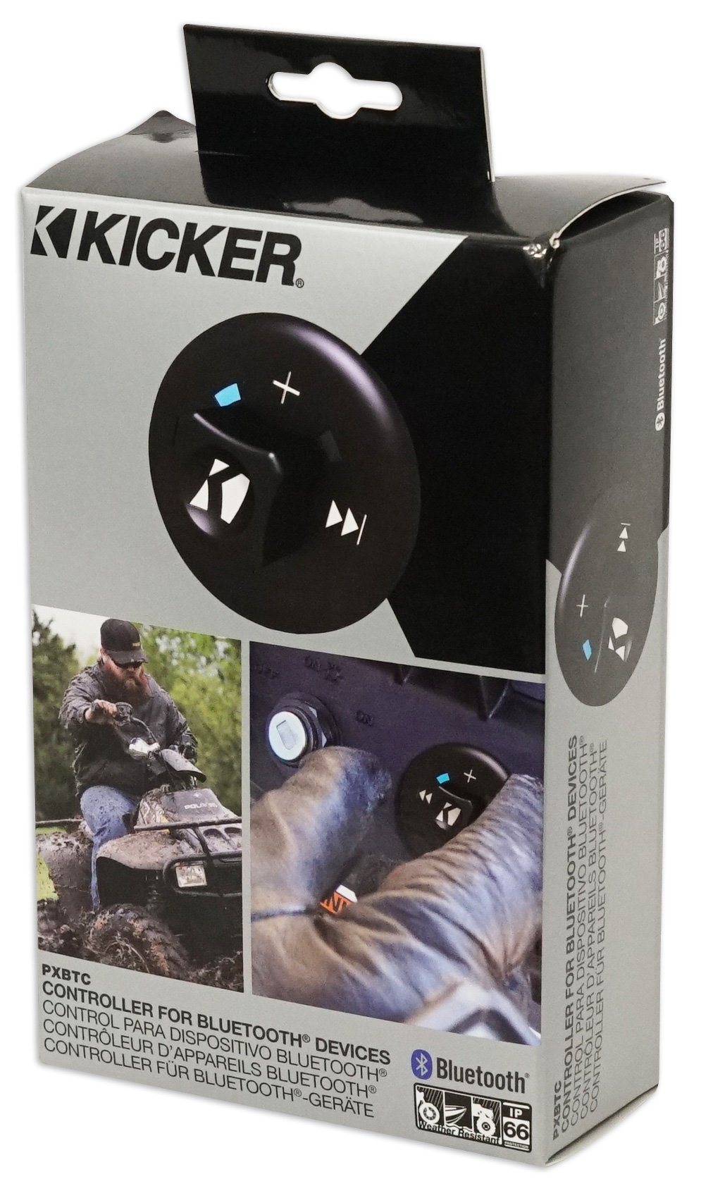 KICKER 43PXBTC Weather Proof Bluetooth Controller Polaris RZR/ATV/UTV/Cart PXBTC eBay
