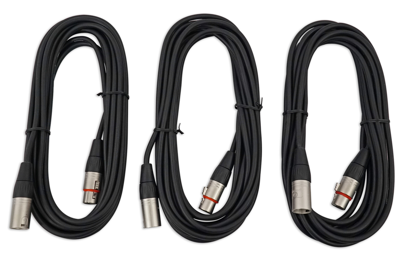 Samson MC18 (3) 18' Ft XLRXLR Microphone Cables for Heavy duty XLR