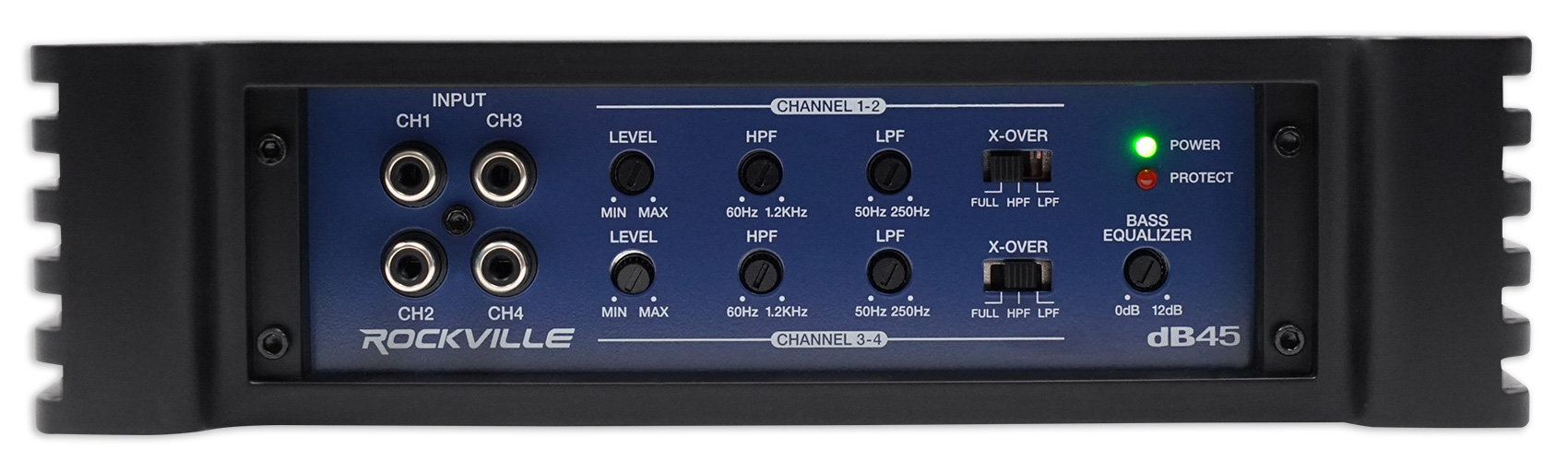 Rockville dB45 3200w/800 Watt RMS 4 Channel Amplifier Car Stereo Amp