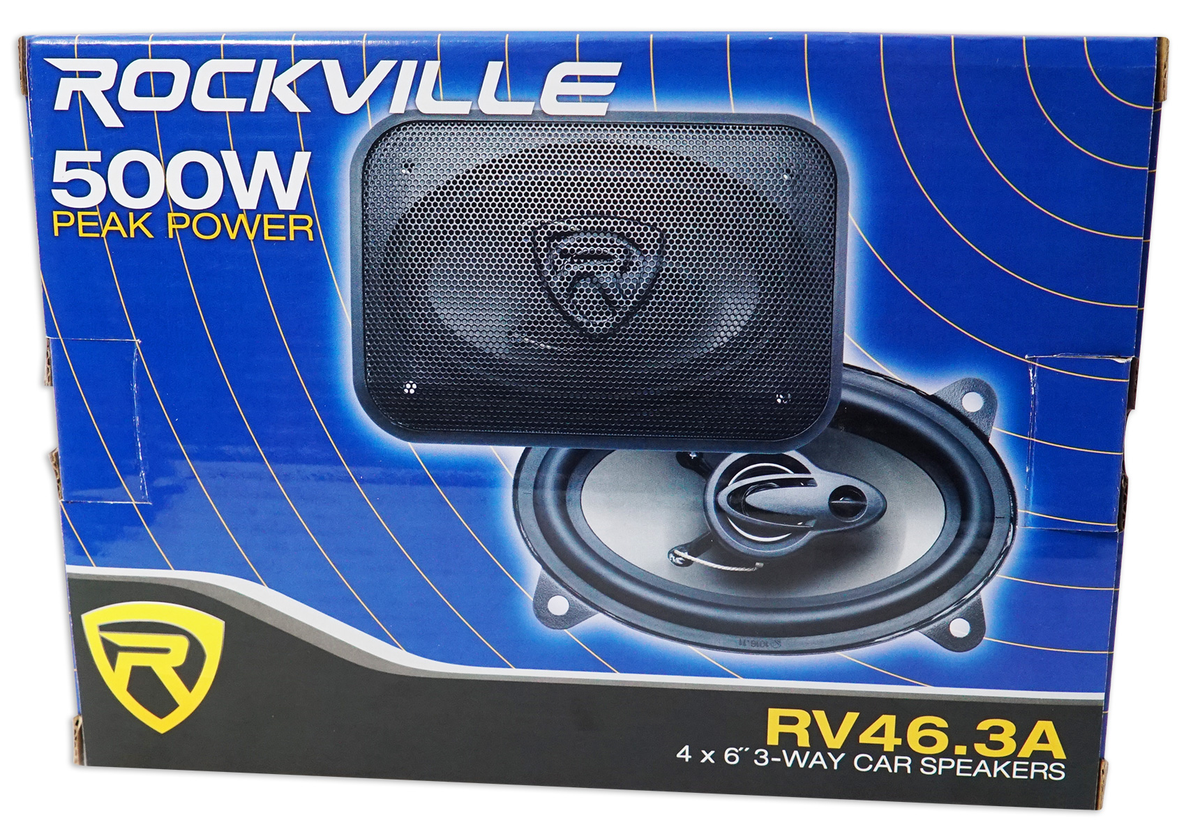 (4) Rockville RV46.3A 4x6" 3Way Car Speakers 1000 Watts/140 Watts RMS CEA Rated 613815917465 eBay