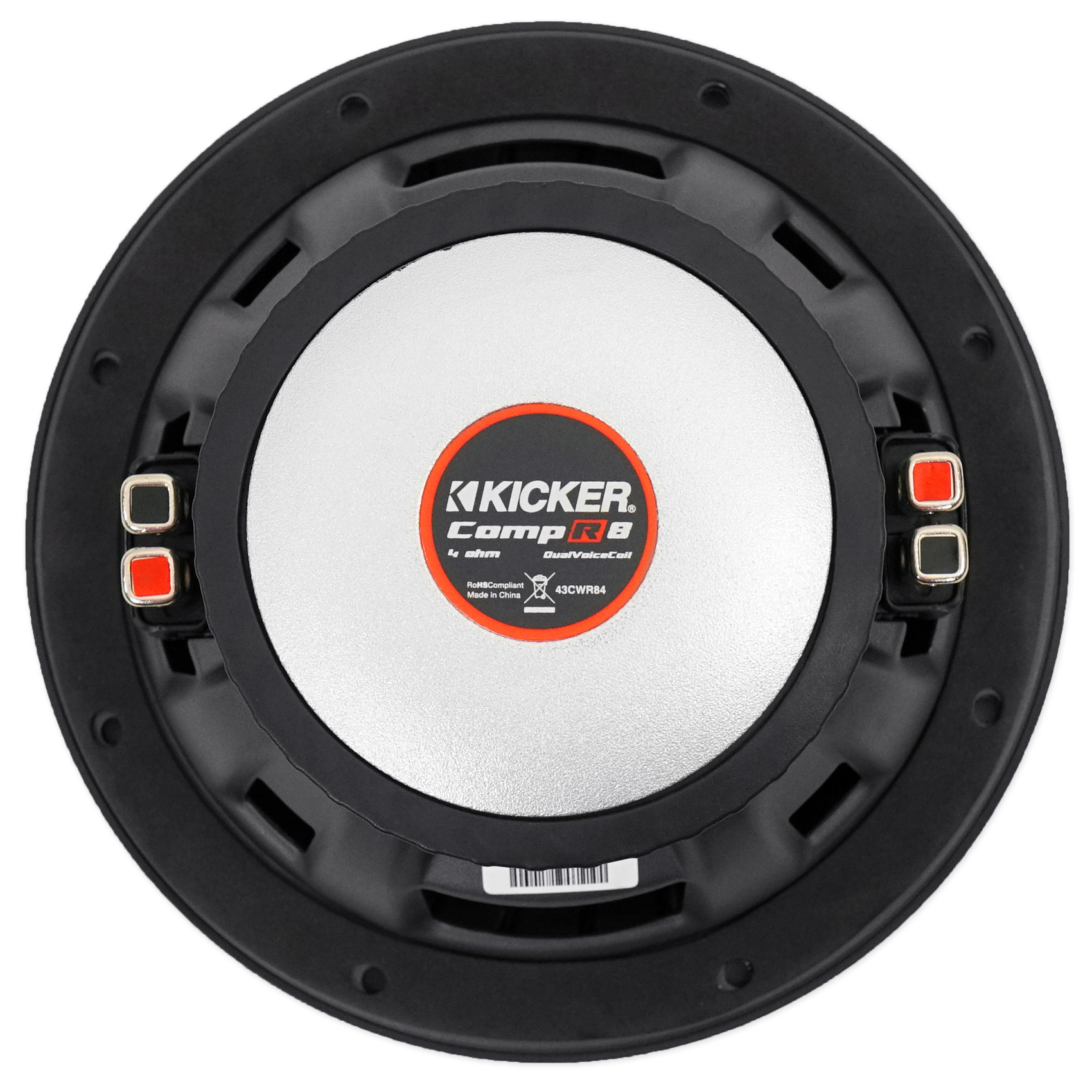 (2) Kicker 43CWR82 8" 12000 Watt Car Audio Subwoofers+Mono Amplifier