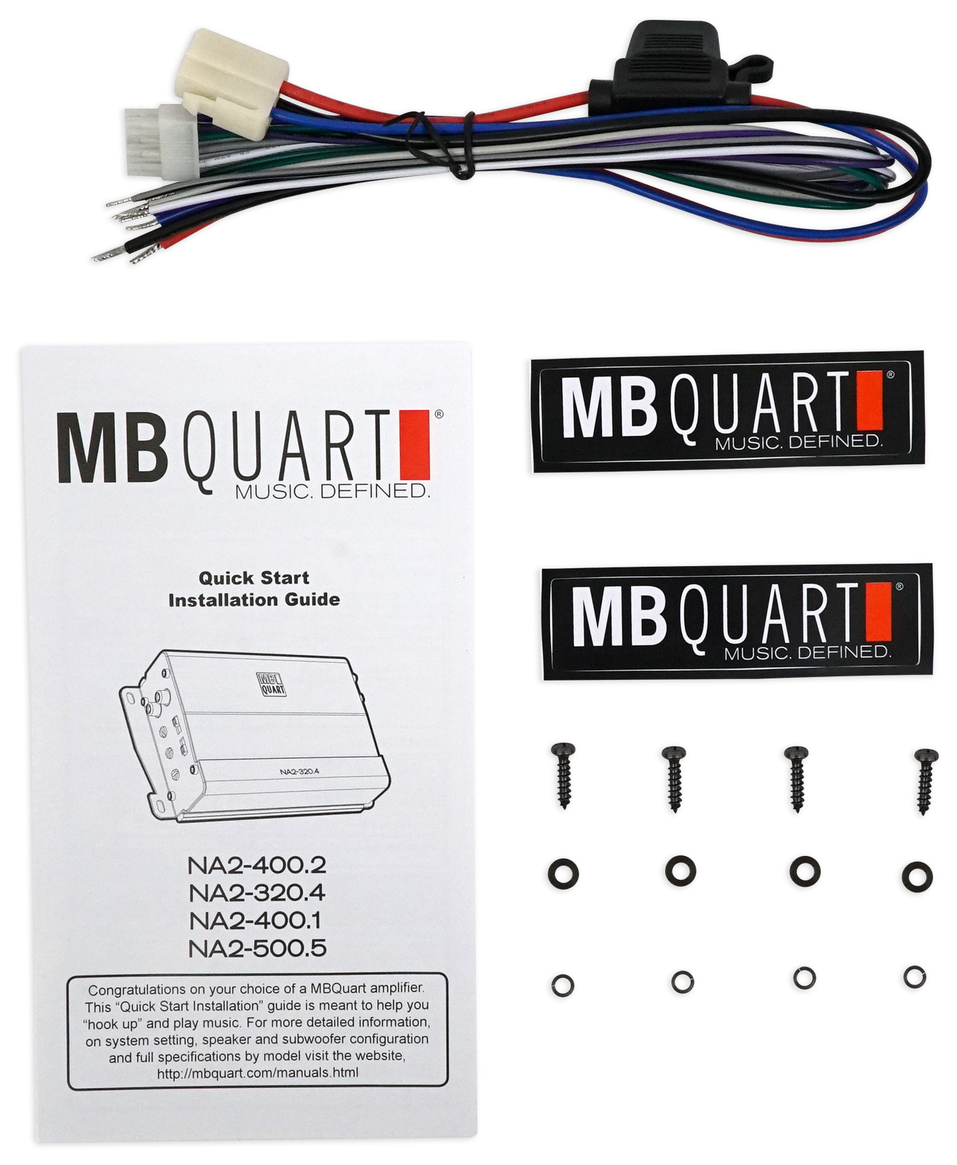 MB Quart NA2320.4 320w RMS 4Channel Amplifier Amp for Polaris RZR/ATV