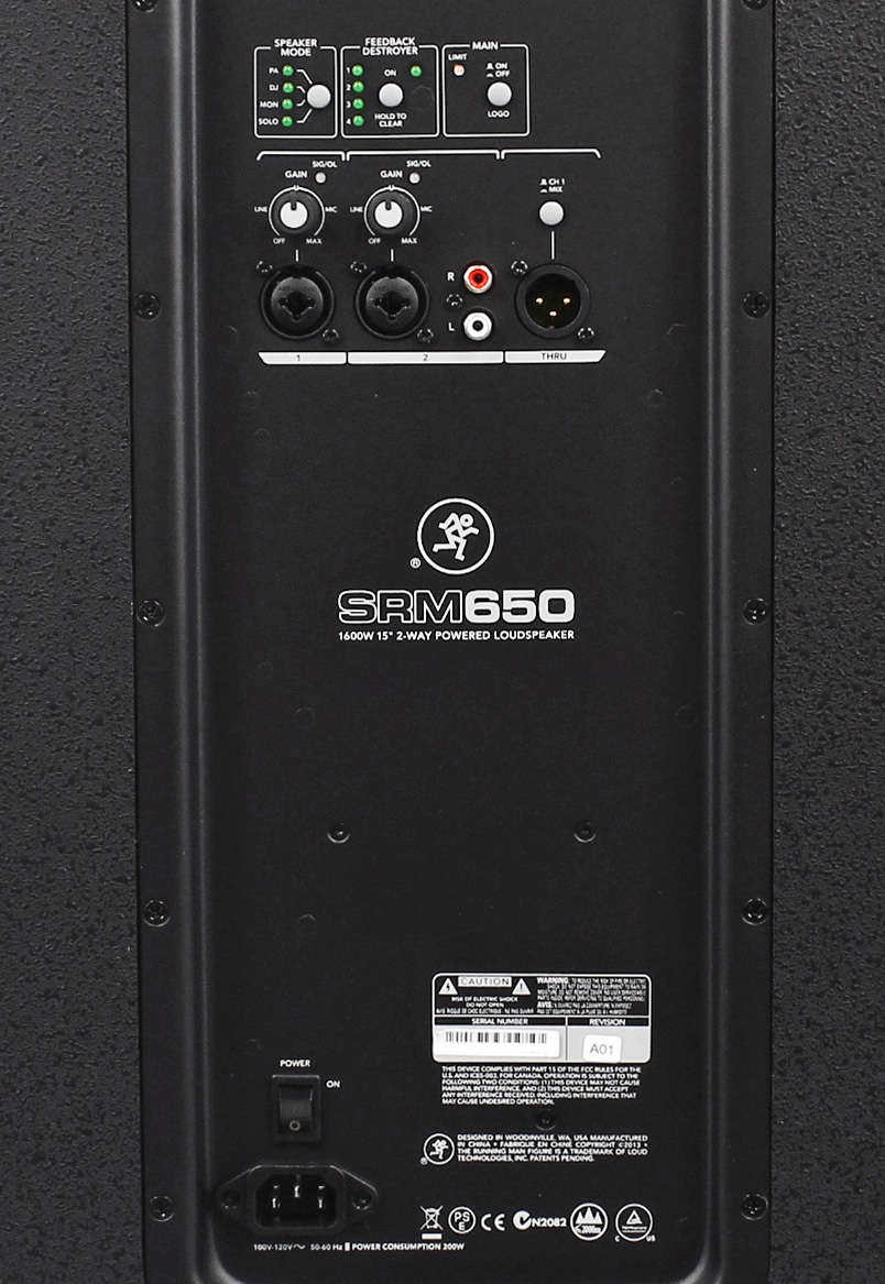 Mackie SRM650 1600 Watt 15" Powered Active PA Speaker+Free Home Theater