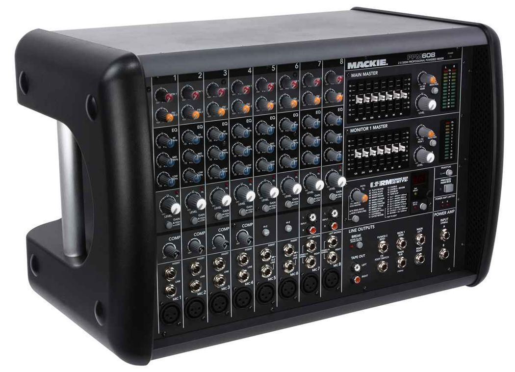 Mackie PPM608 8 Channel 1000w Pro Active Powered Mixer+Free Home