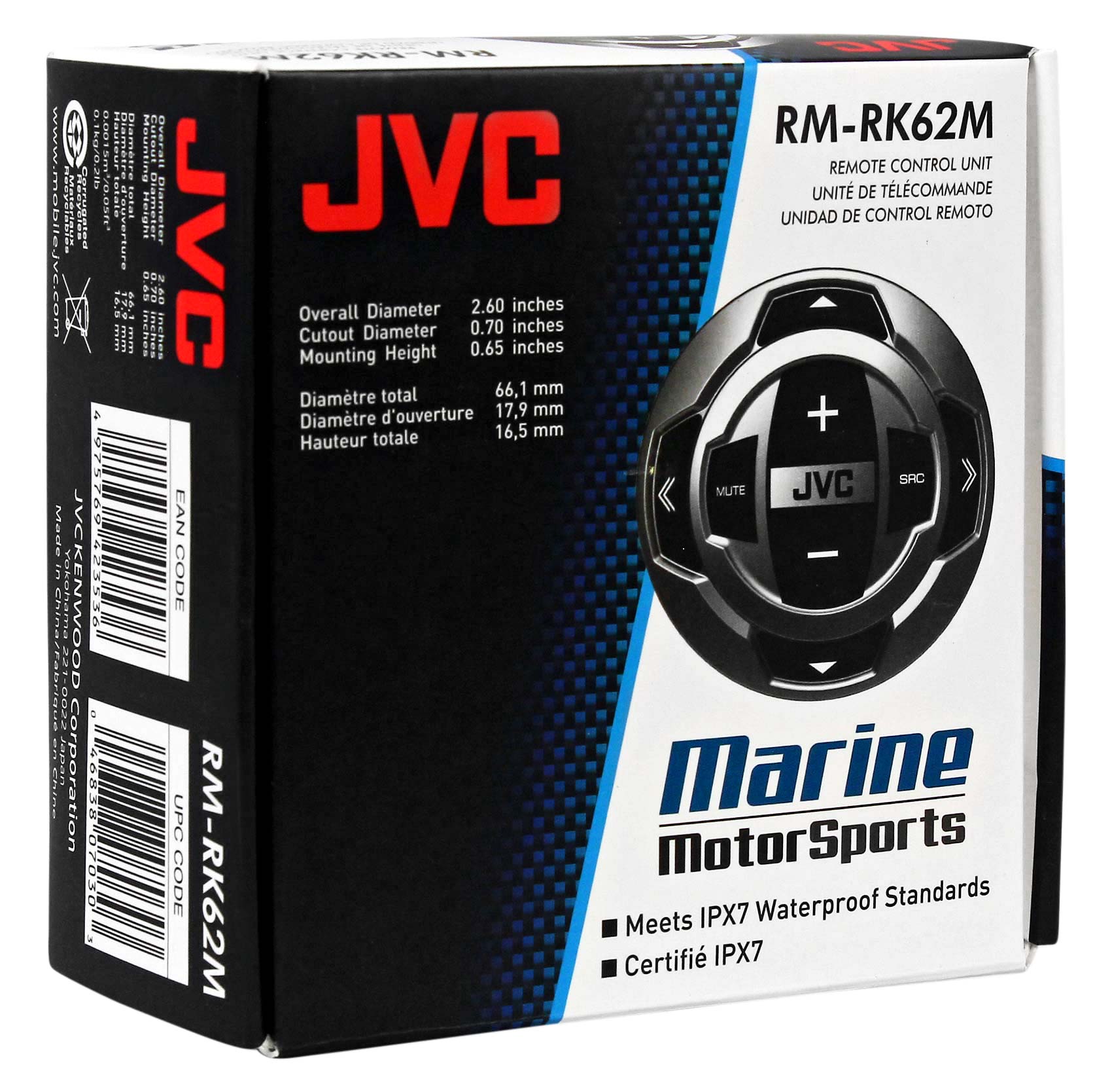 JVC KDX35MBS Digital Media Marine Bluetooth Receiver iPhone/Sirius XM