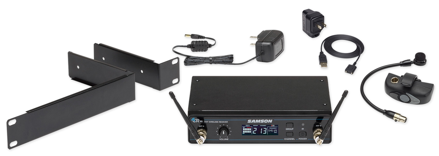 Samson Airline AWX Wireless Microphone Mic System 4 Saxophone, Trumpet